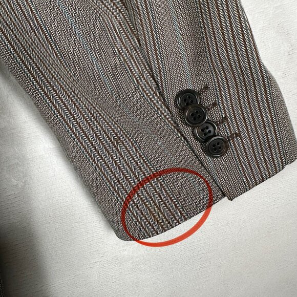 Hugo Boss Aamon Blazer Men Size 44R Two-Button Jacket Cotton Blend Made Slovenia - Picture 11 of 16